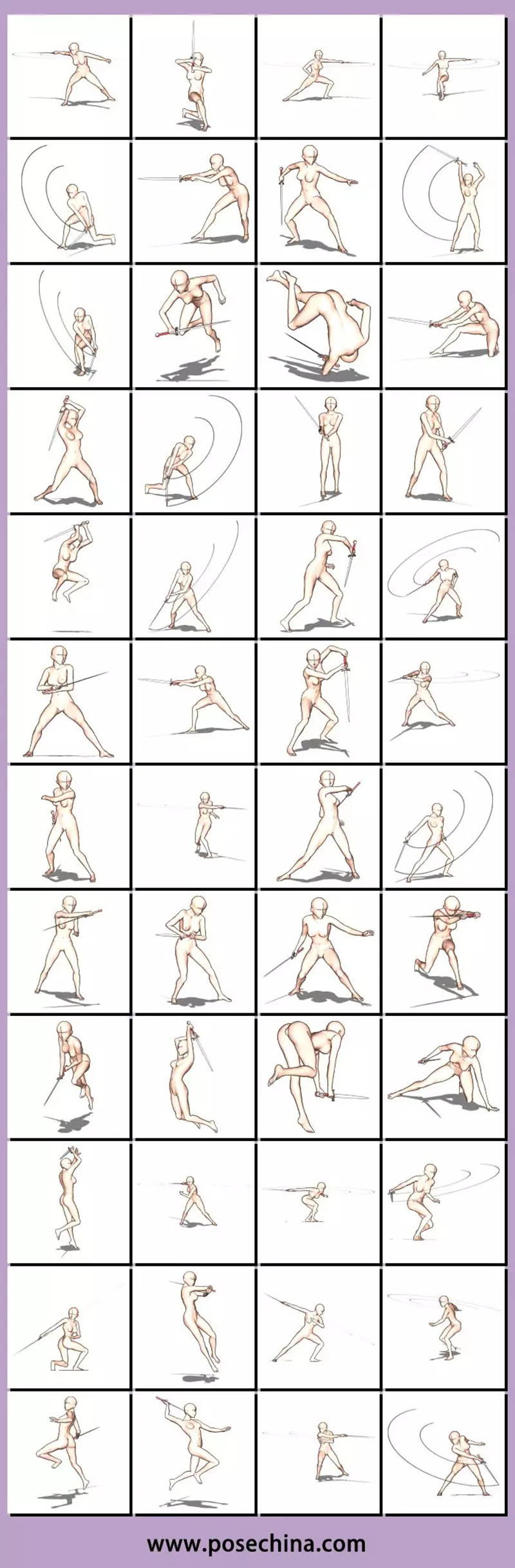 超经典的3000个人物姿势参考