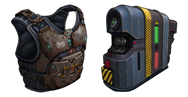 赛博朋克风格武器装备设计参考来一波馋嘴bysaeedjalabi