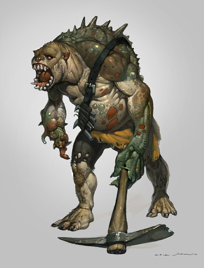 jaemin kim的怪物原画